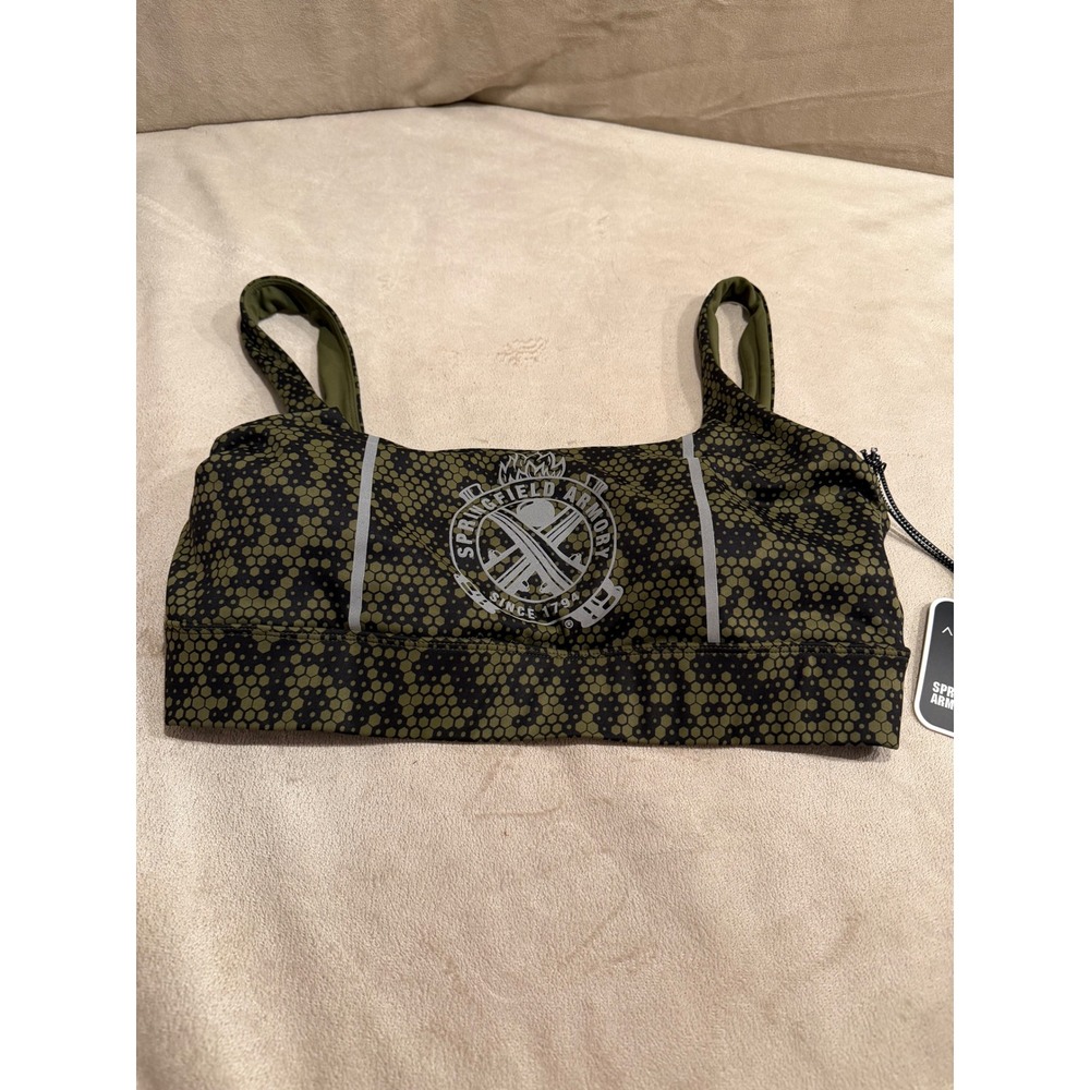 Alexo Athletica Springfield‎ Armory Hex Scoop Bra Green Camo 2XL